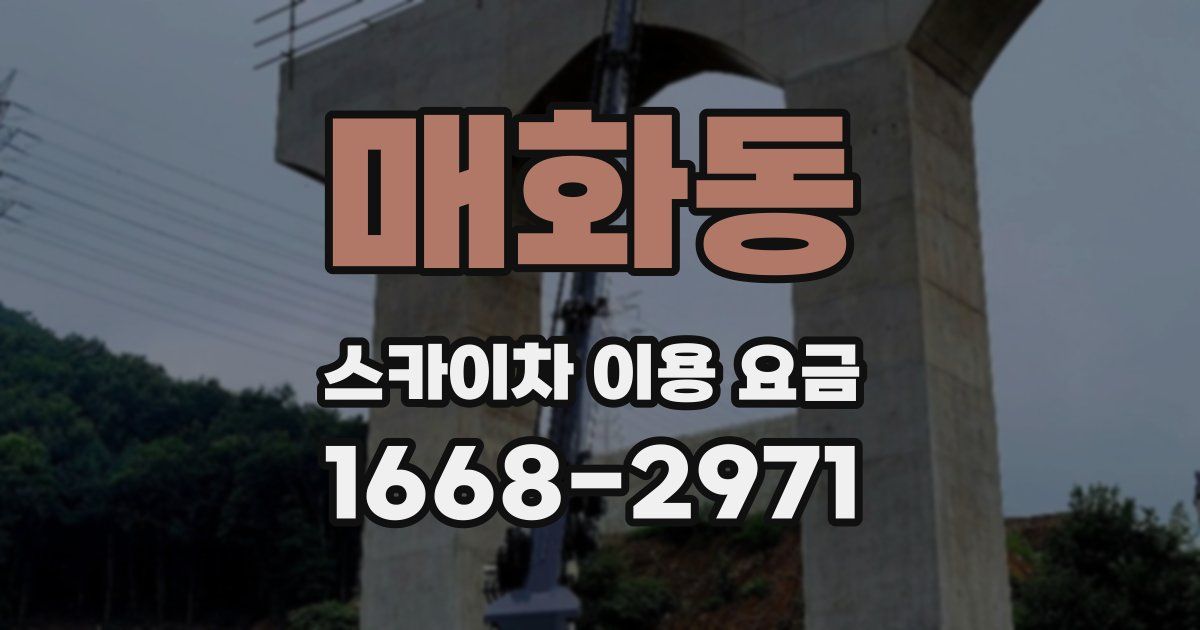 매화동 스카이차 이용 요금