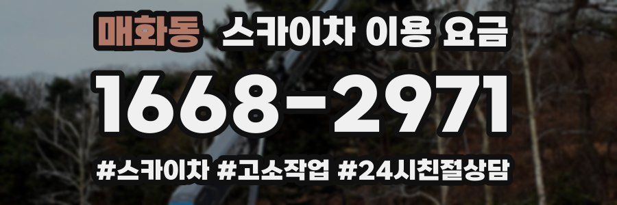 매화동 스카이차 이용 요금