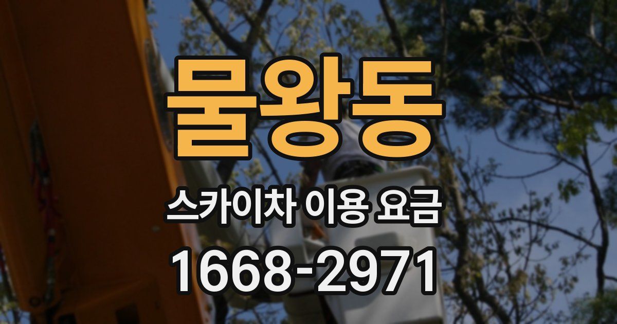 물왕동 스카이차 이용 요금