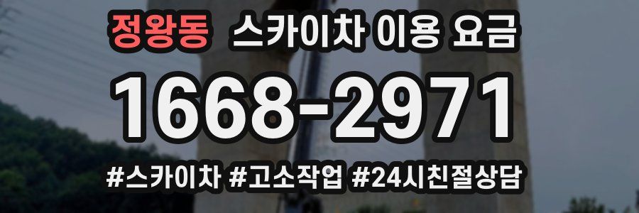 정왕동 스카이차 이용 요금