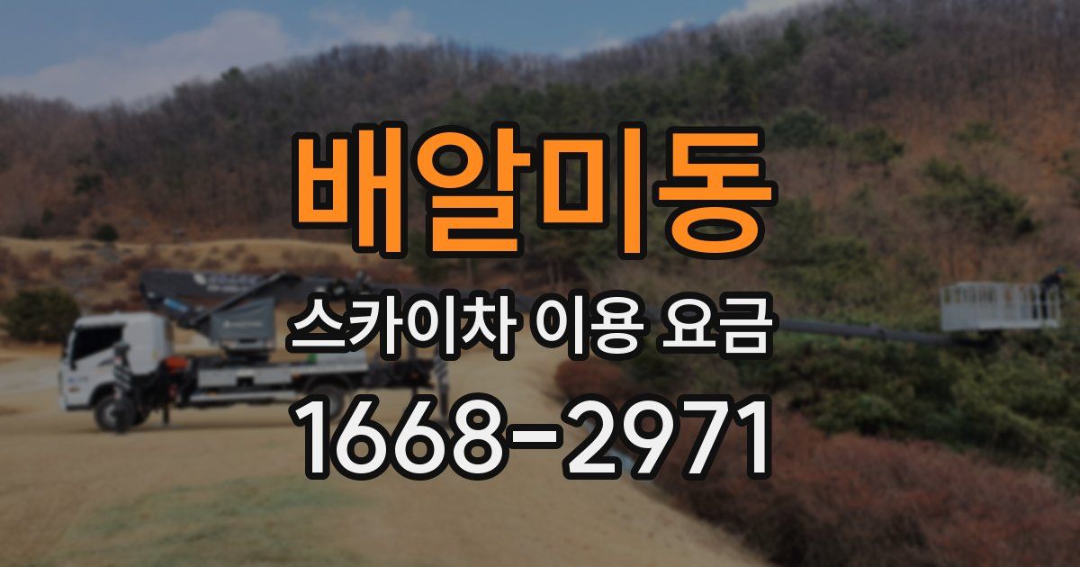 배알미동 스카이차 이용 요금