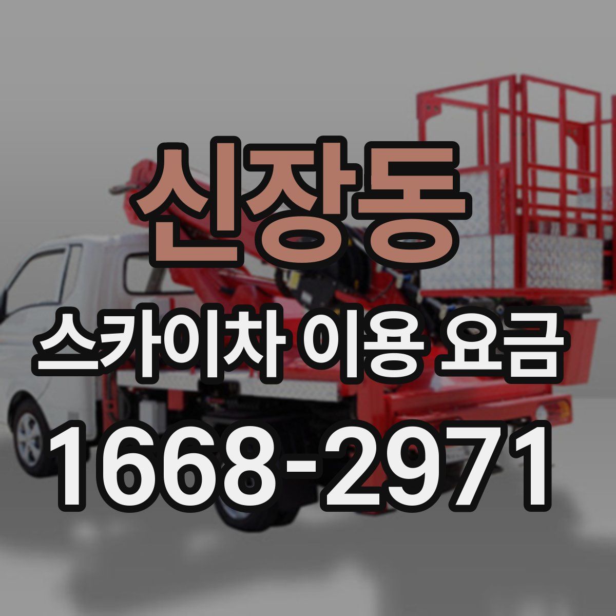 신장동 스카이차 이용 요금