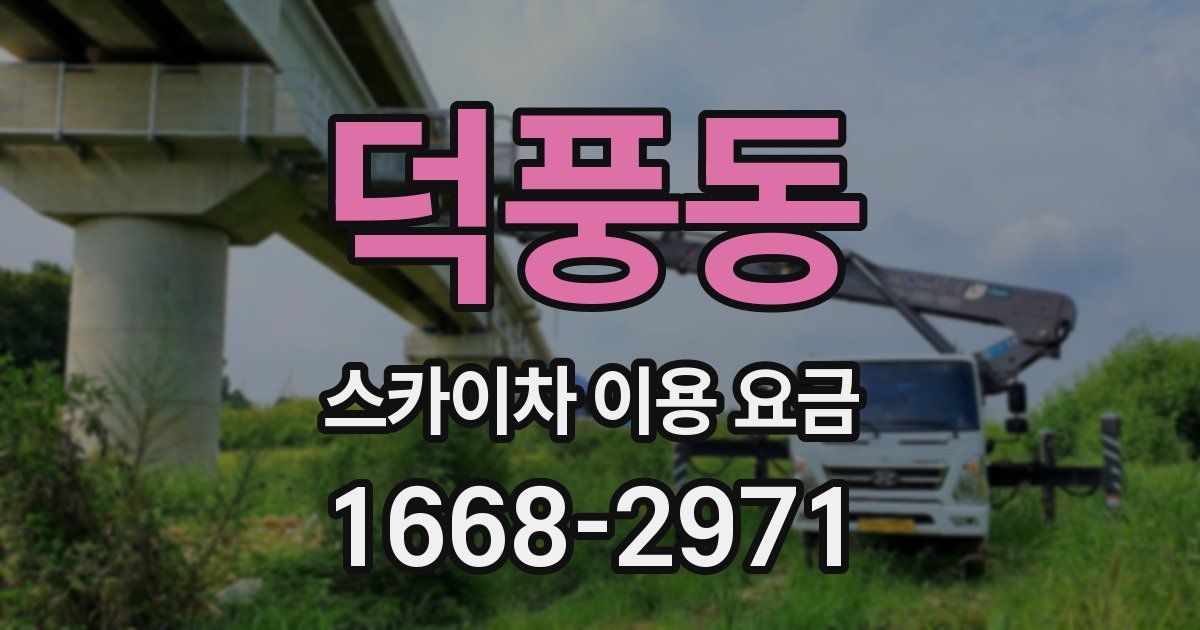 덕풍동 스카이차 이용 요금