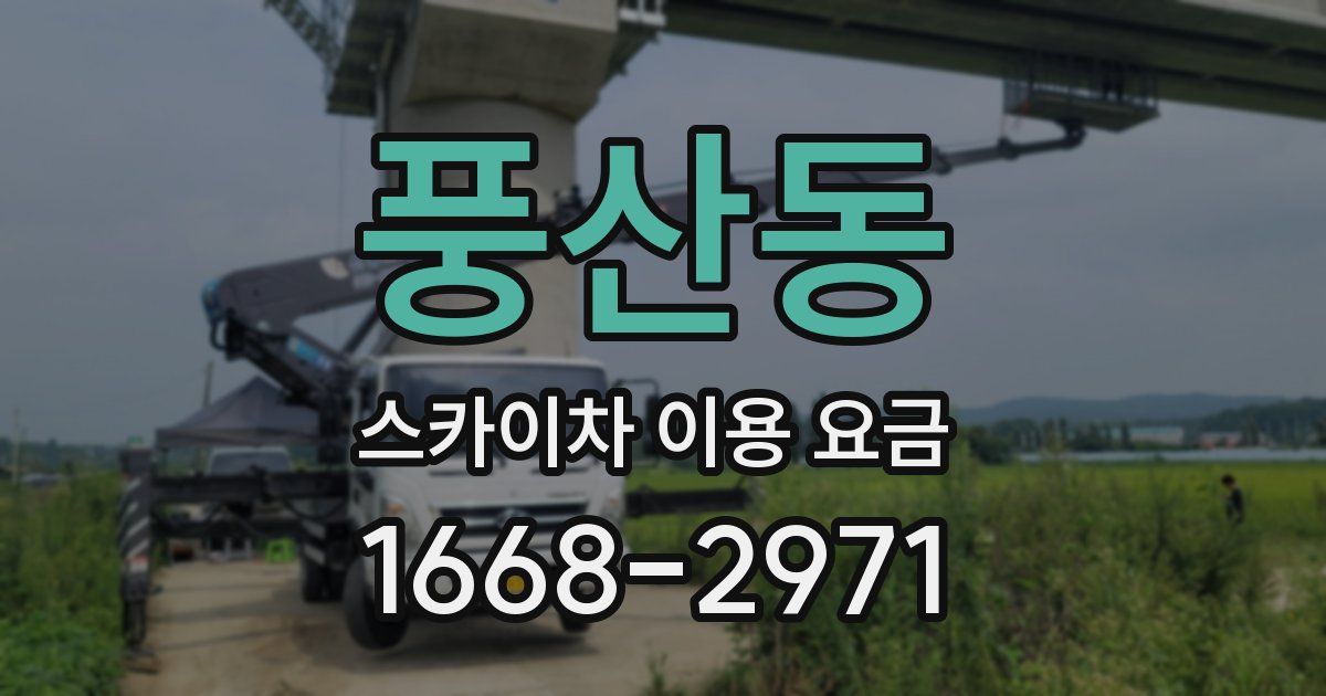 풍산동 스카이차 이용 요금