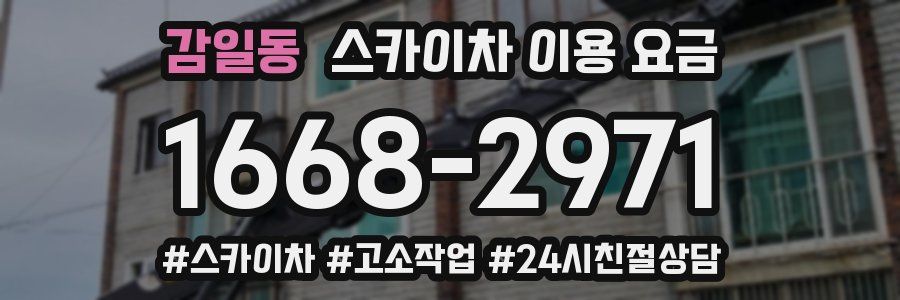 감일동 스카이차 이용 요금