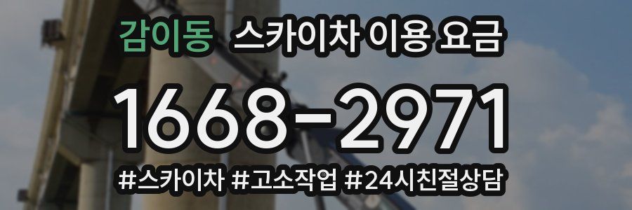 감이동 스카이차 이용 요금