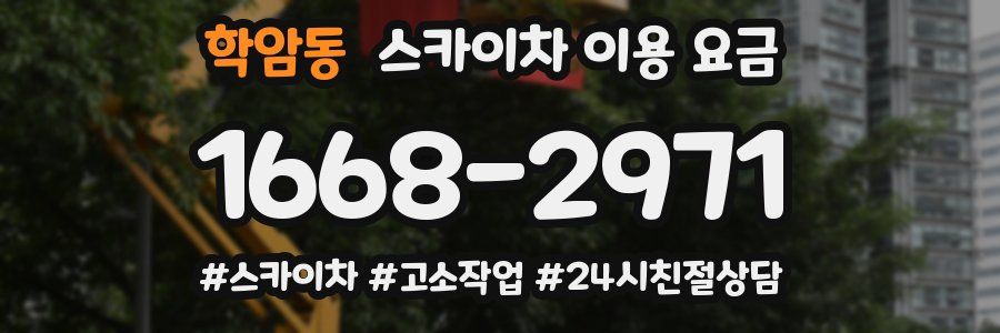 학암동 스카이차 이용 요금