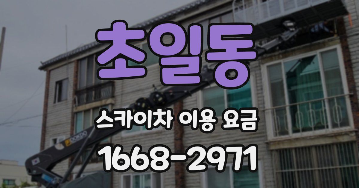 초일동 스카이차 이용 요금
