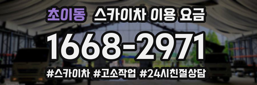 초이동 스카이차 이용 요금
