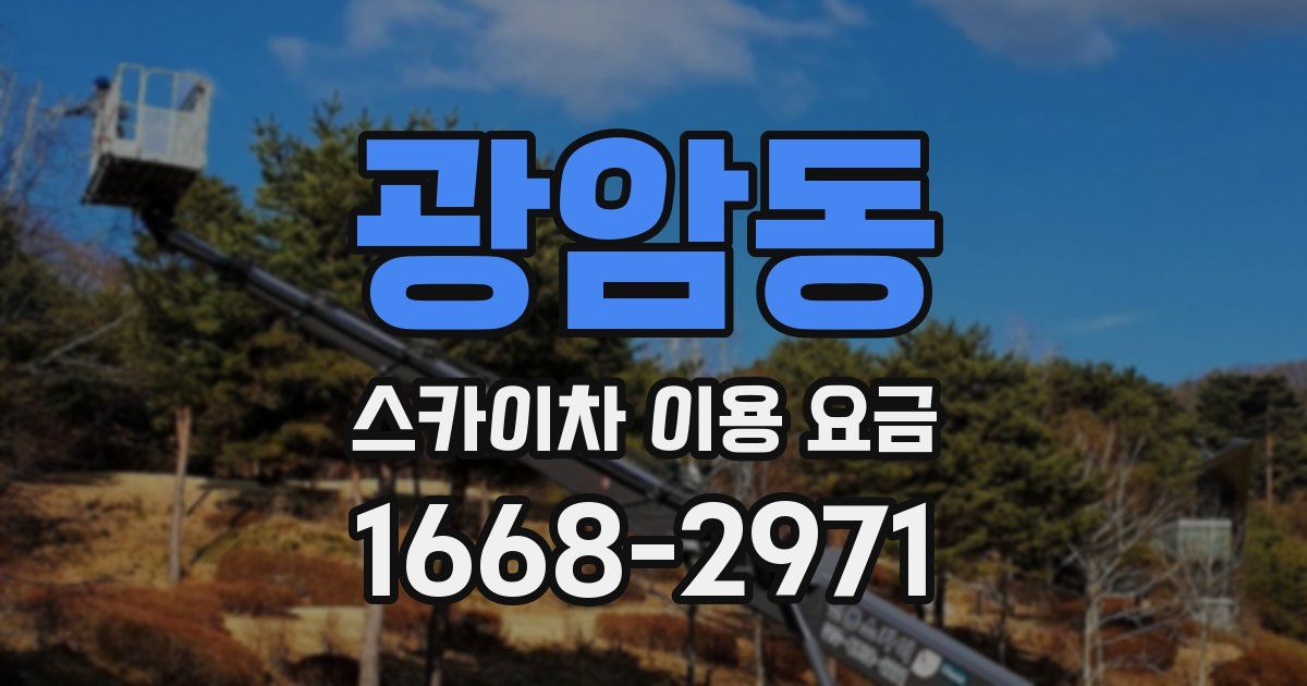 광암동 스카이차 이용 요금