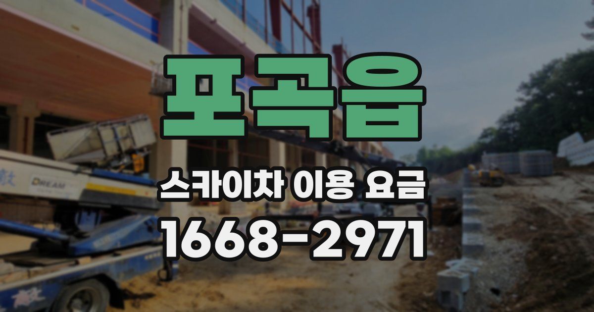 포곡읍 스카이차 이용 요금