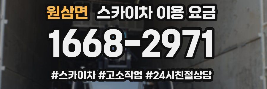 원삼면 스카이차 이용 요금