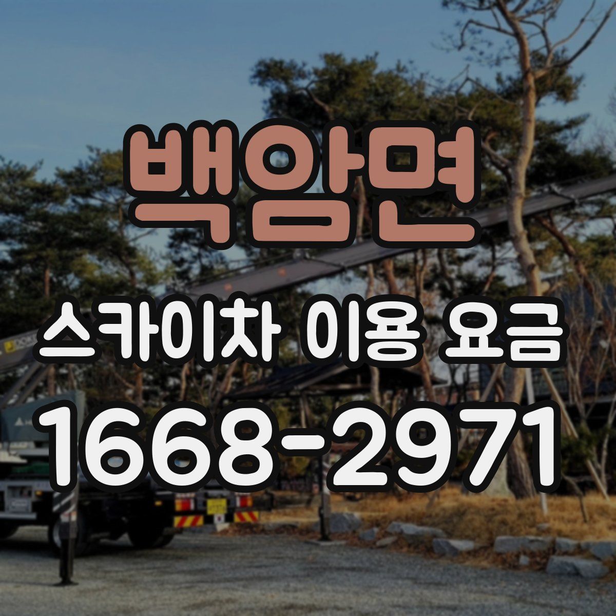 백암면 스카이차 이용 요금