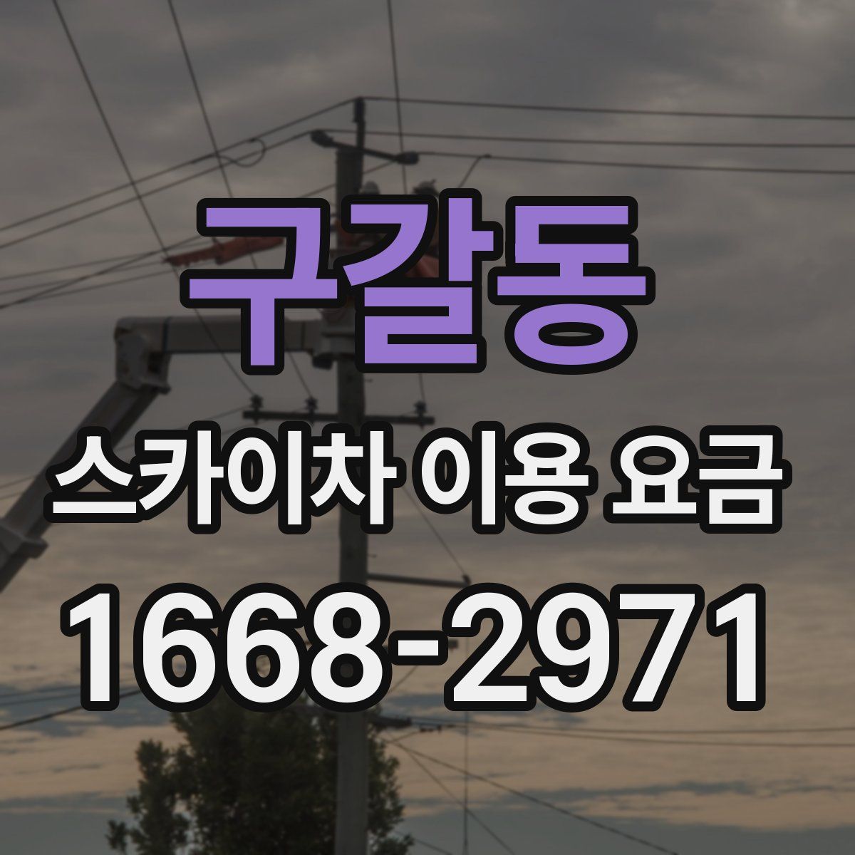구갈동 스카이차 이용 요금