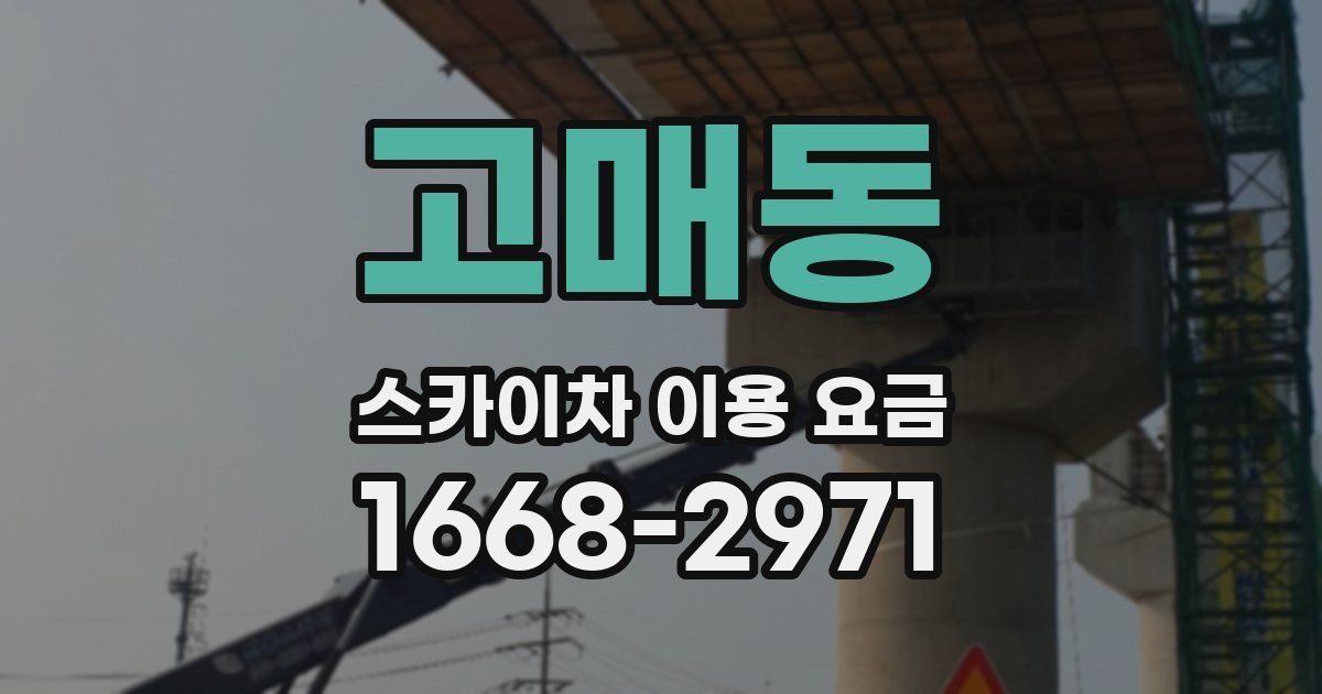 고매동 스카이차 이용 요금