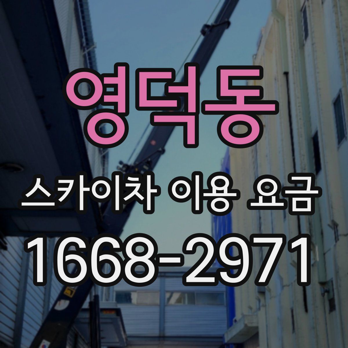 영덕동 스카이차 이용 요금