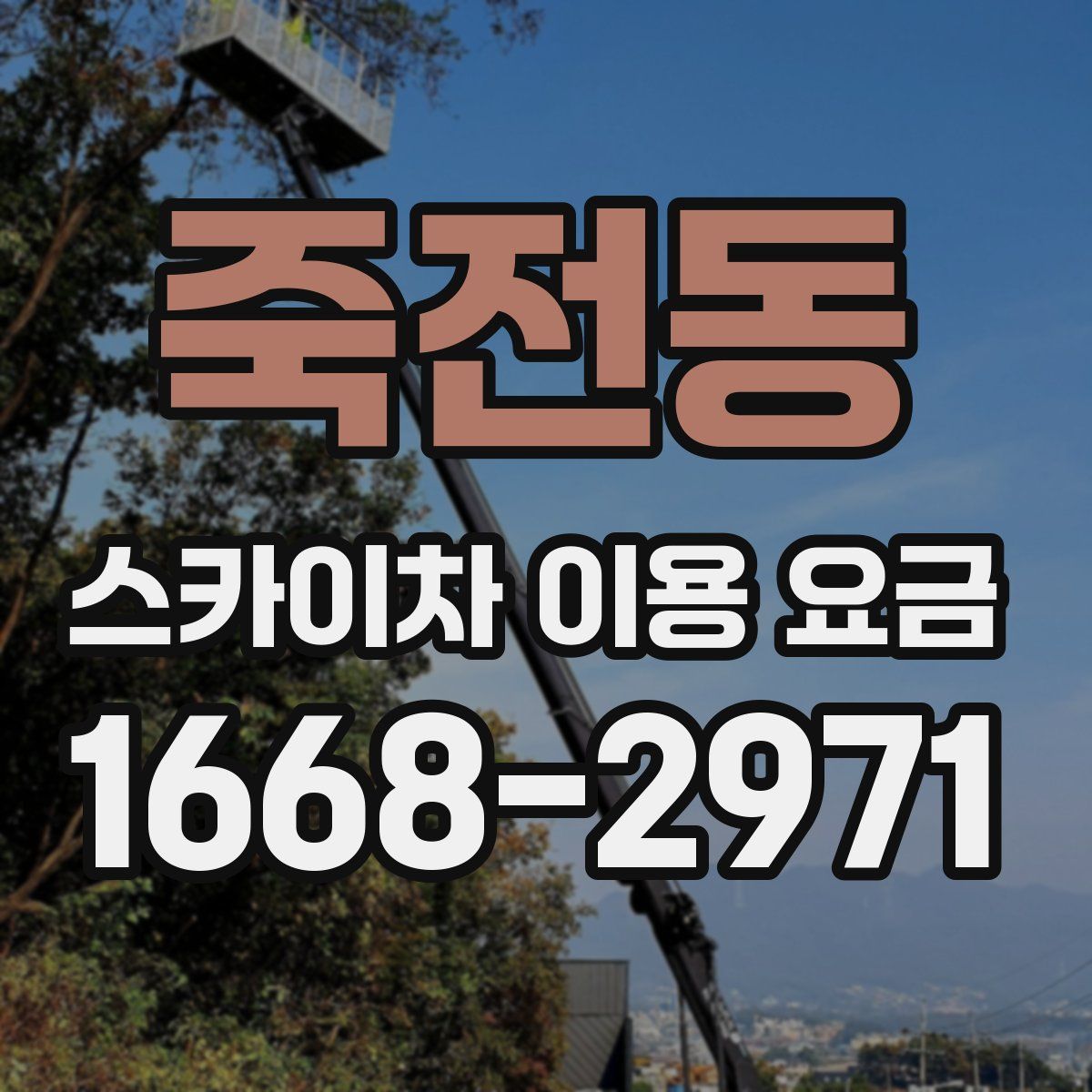 죽전동 스카이차 이용 요금