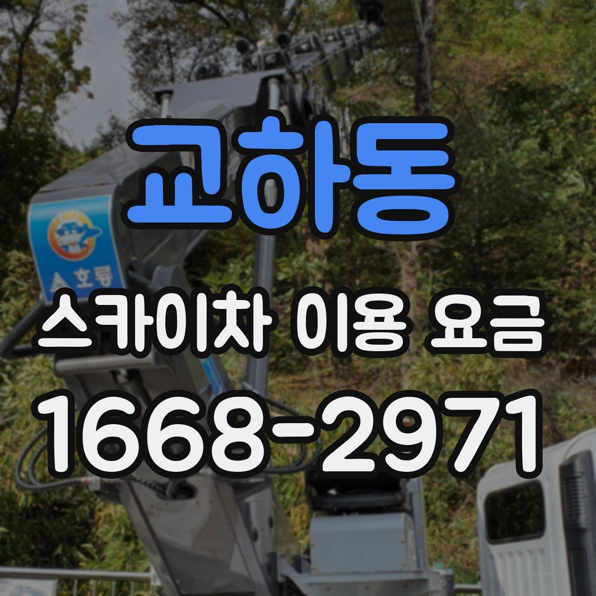 교하동 스카이차 이용 요금