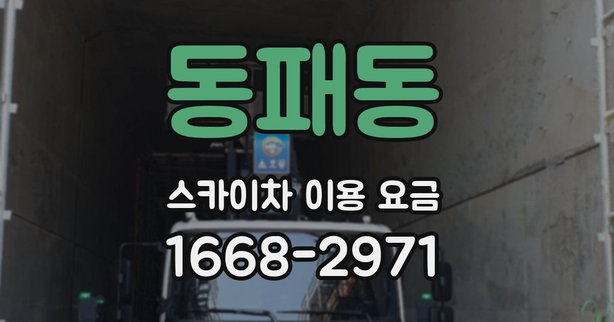 동패동 스카이차 이용 요금