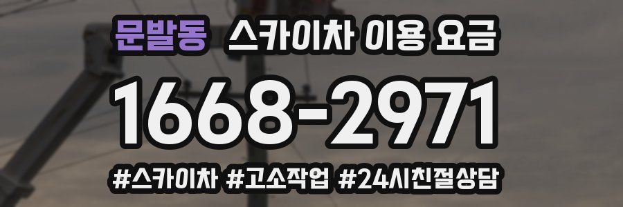 문발동 스카이차 이용 요금