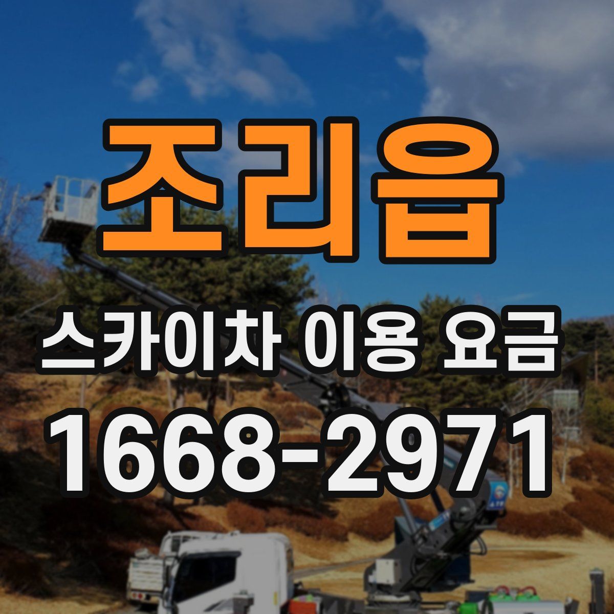 조리읍 스카이차 이용 요금