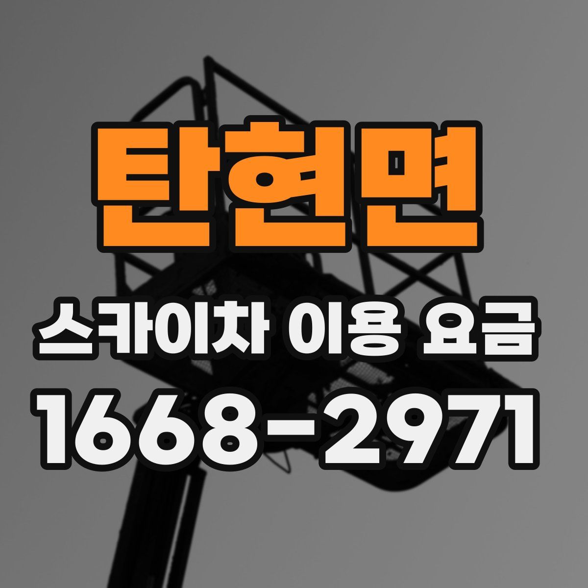 탄현면 스카이차 이용 요금