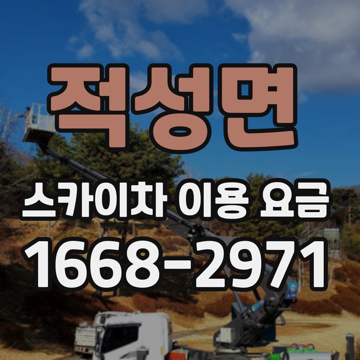 적성면 스카이차 이용 요금