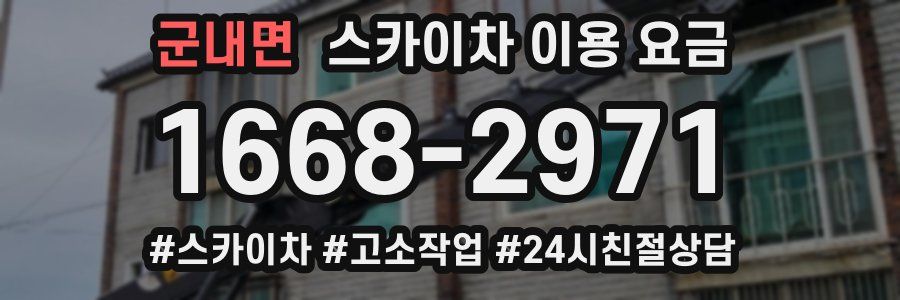 군내면 스카이차 이용 요금