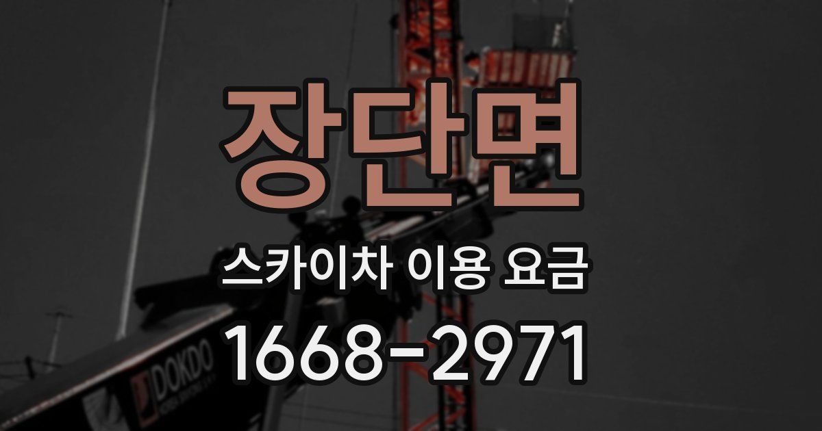 장단면 스카이차 이용 요금