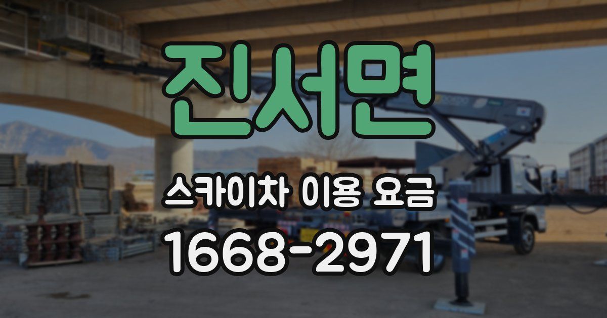 진서면 스카이차 이용 요금