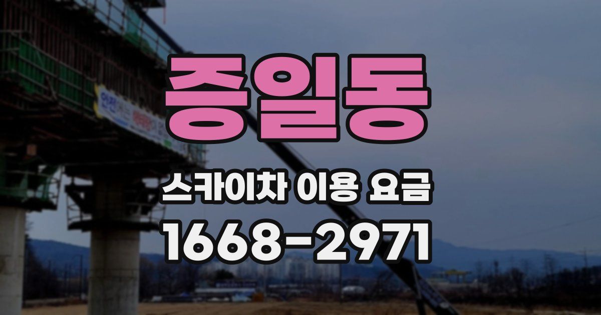 증일동 스카이차 이용 요금