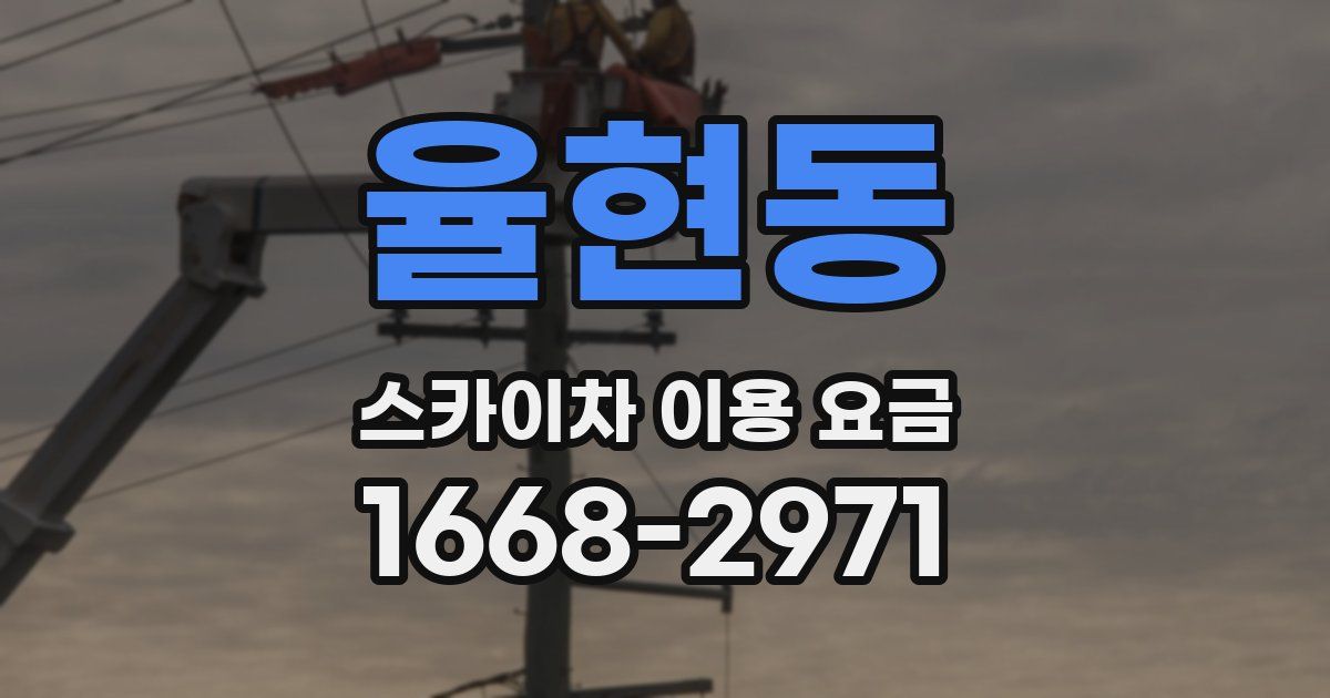 율현동 스카이차 이용 요금