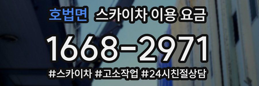 호법면 스카이차 이용 요금