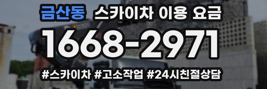 금산동 스카이차 이용 요금