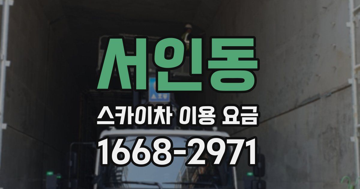 서인동 스카이차 이용 요금