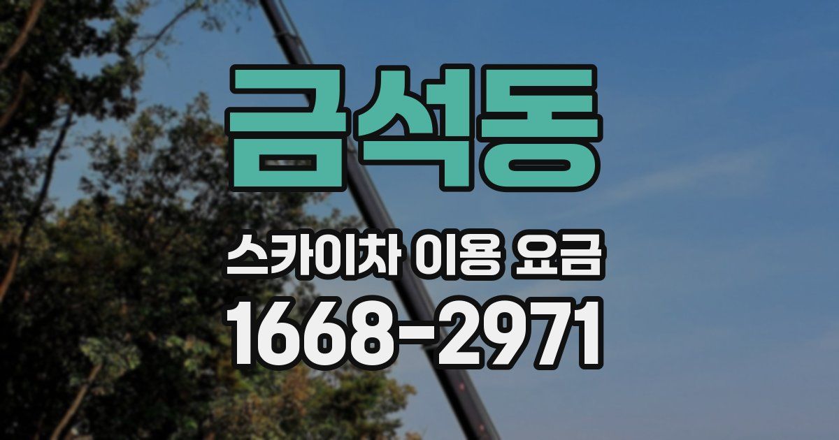 금석동 스카이차 이용 요금