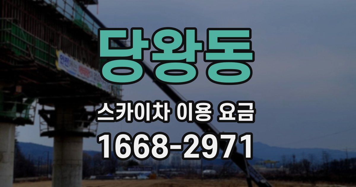 당왕동 스카이차 이용 요금