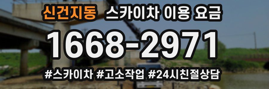 신건지동 스카이차 이용 요금