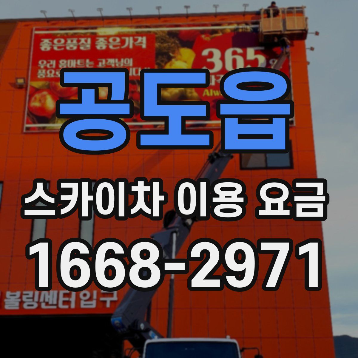 공도읍 스카이차 이용 요금