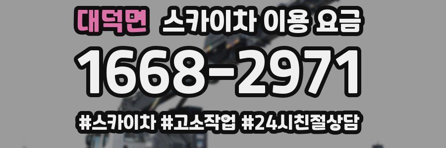 대덕면 스카이차 이용 요금