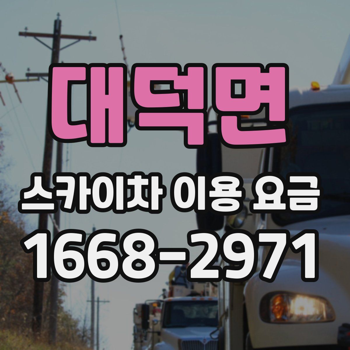 대덕면 스카이차 이용 요금