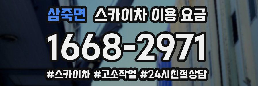 삼죽면 스카이차 이용 요금