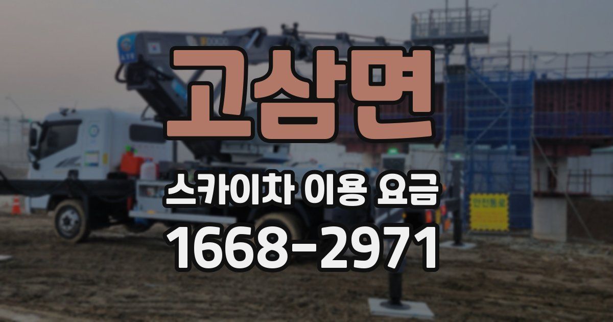 고삼면 스카이차 이용 요금