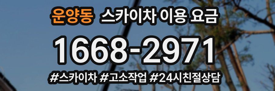 운양동 스카이차 이용 요금