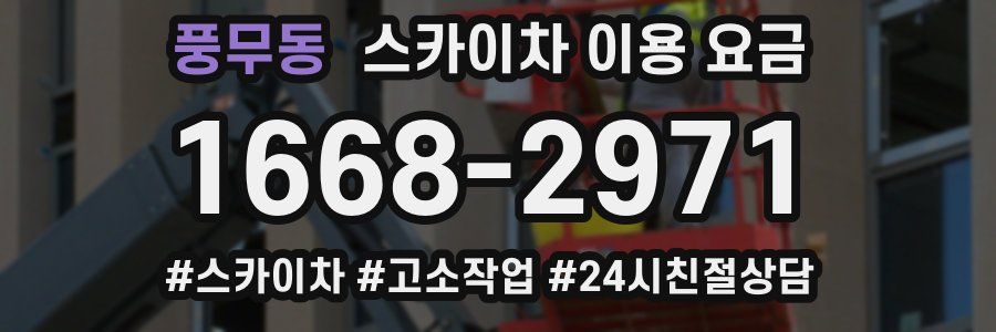 풍무동 스카이차 이용 요금