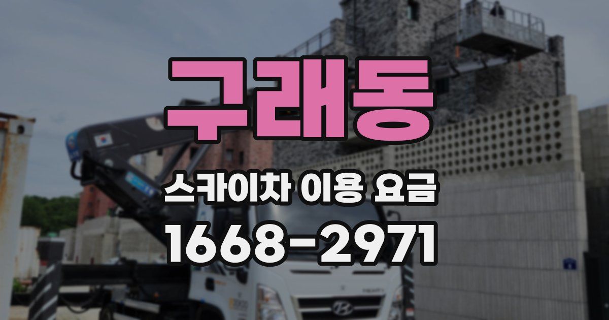 구래동 스카이차 이용 요금