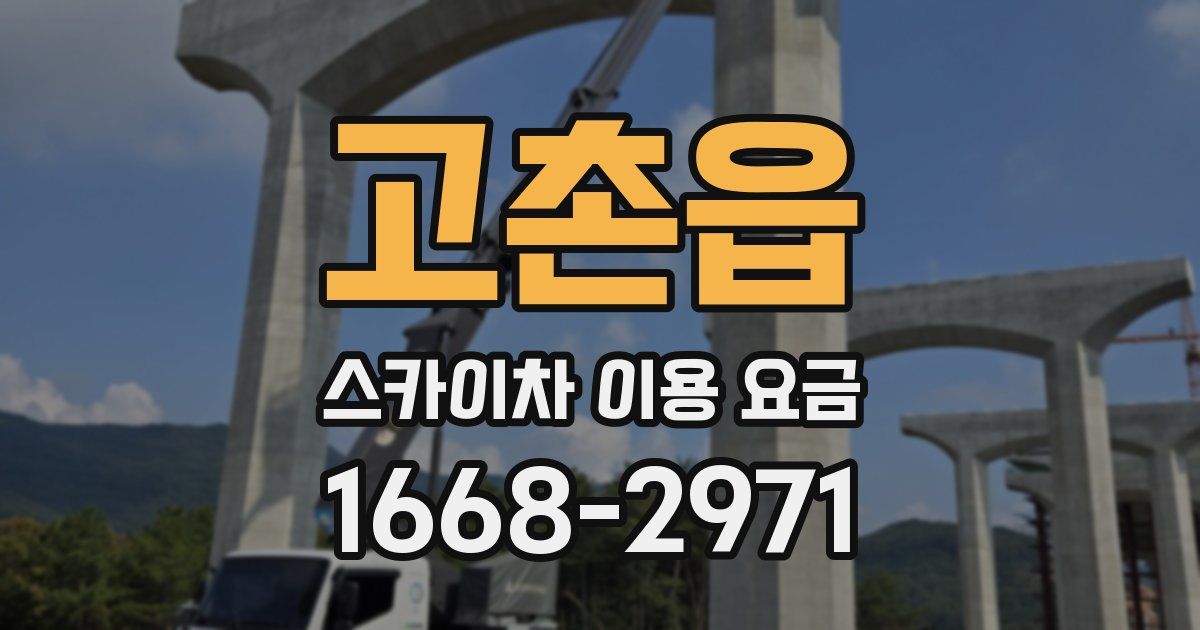고촌읍 스카이차 이용 요금