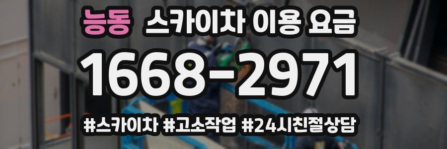 능동 스카이차 이용 요금