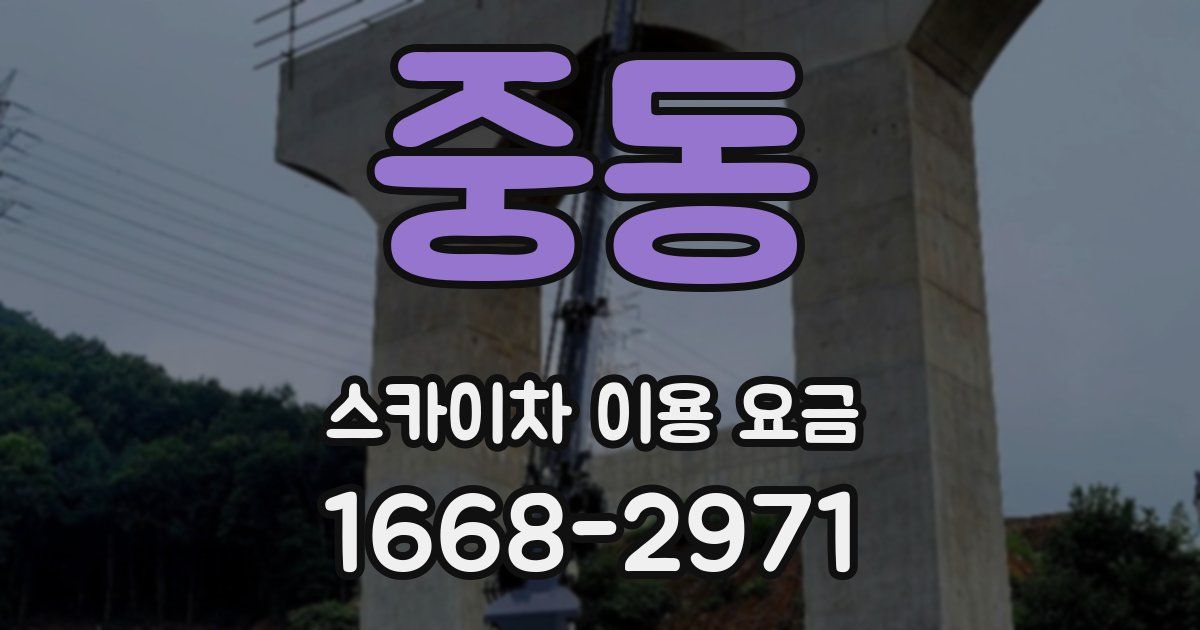 중동 스카이차 이용 요금