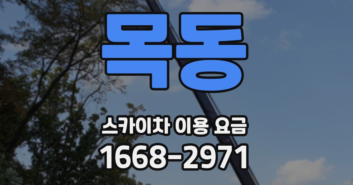 목동 스카이차 이용 요금